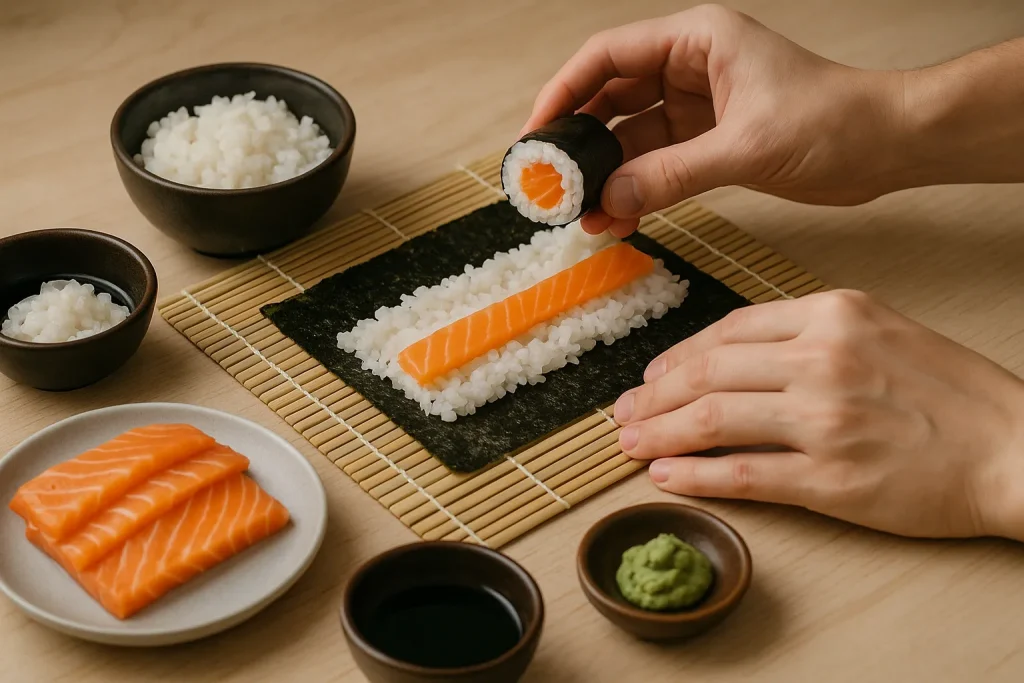 Kā pagatavot sushi ar lasi mājās