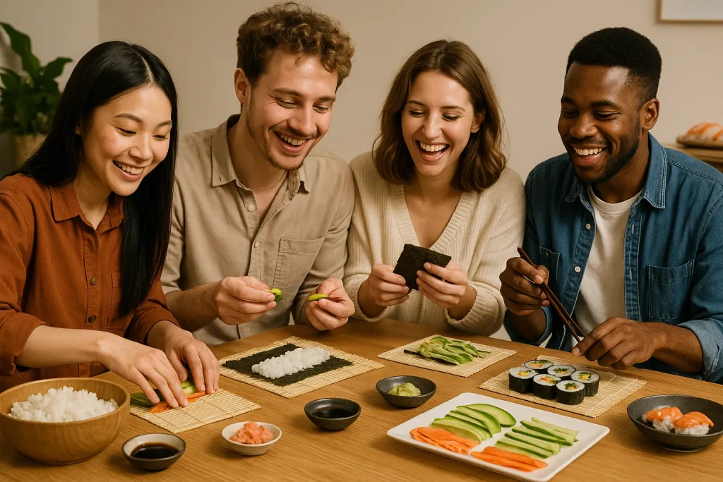 Kā rīkot sushi vakaru mājās ar draugiem